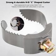 DURAFORCE For Sewer Auger Drain Cleaner 3" Ridgid Style 52822 T-232 H-D "C" Double Cutter