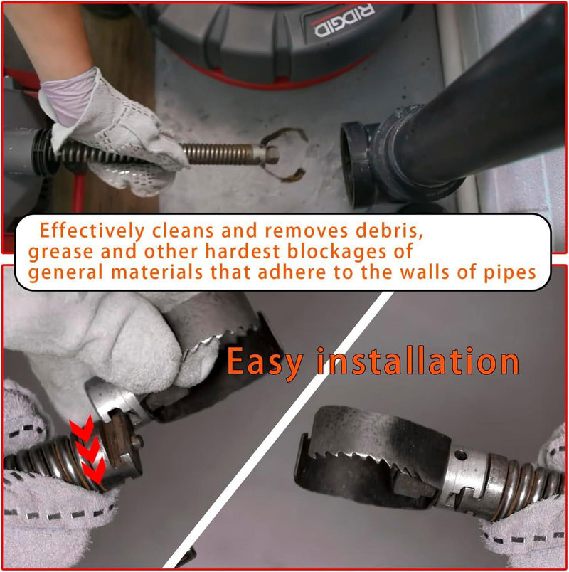 DURAFORCE For Sewer Auger Drain Cleaner 3" Ridgid Style 52822 T-232 H-D "C" Double Cutter