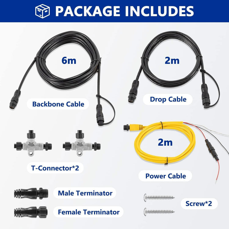 DURAFORCE for Garmin NMEA 2000 (N2K) Basic Marine Complete Starter Kit 010-11442-00