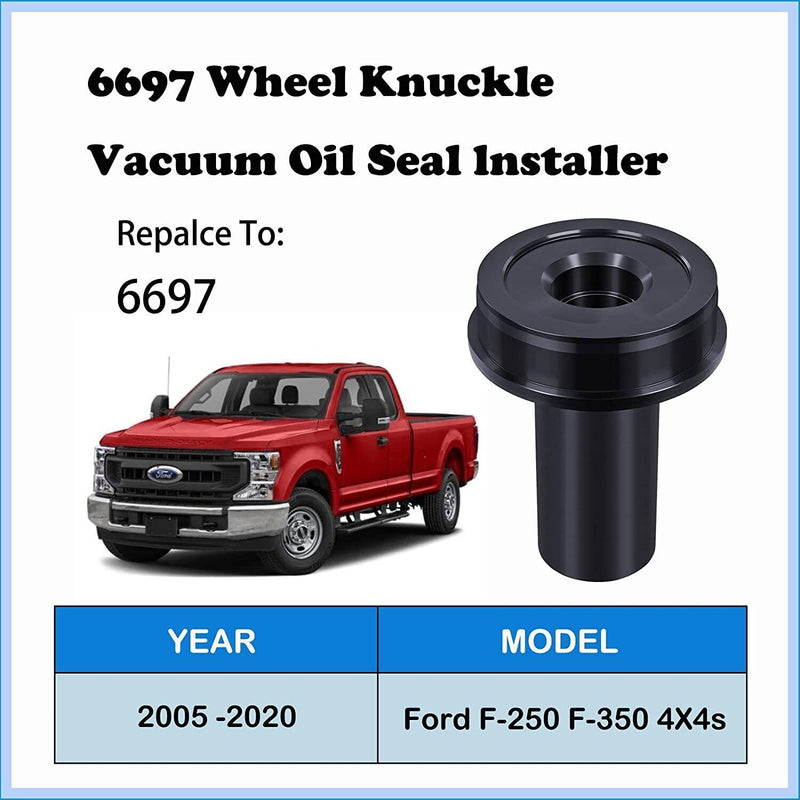 DURAFORCE 6697 Axle Shaft Vacuum Oil Seal Installer Tool For Ford 2005-2020 F-250 F-350