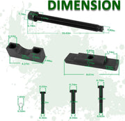 DURAFORCE 10803 Heavy-Duty Yoke Puller Semi Truck Yoke Remover Tool Kit For Meritor Volvo