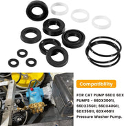 DURAFORCE 34262 Seal Kit for CAT Pumps 66DX 6DX Pressure Washer Pump 66DX30G1I 6DX40G1I