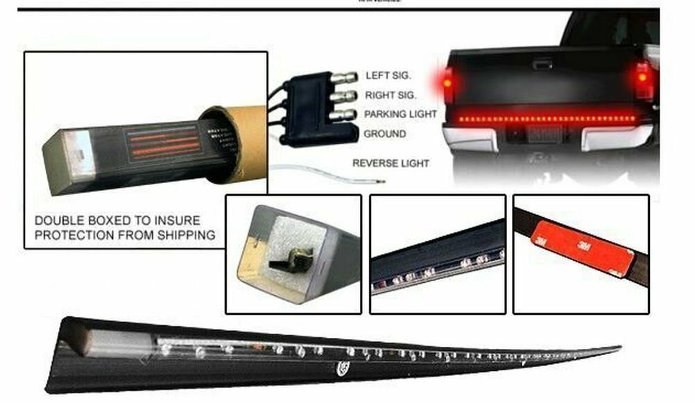 DURAFORCE 60" LED Tailgate Strip Light Bar Reverse Brake Turn Signal Light for Car Truck