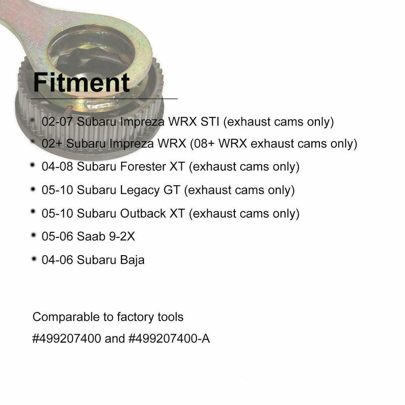 DURAFORCE STD Intake Exhaust Cam Sprocket Tool for Subaru WRX STi Forester Baja (Steel)