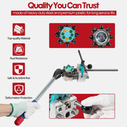 DURAFORCE Professional Brake Line Flaring Tool 45 Degree Set-Single, Bubble, Double Flares