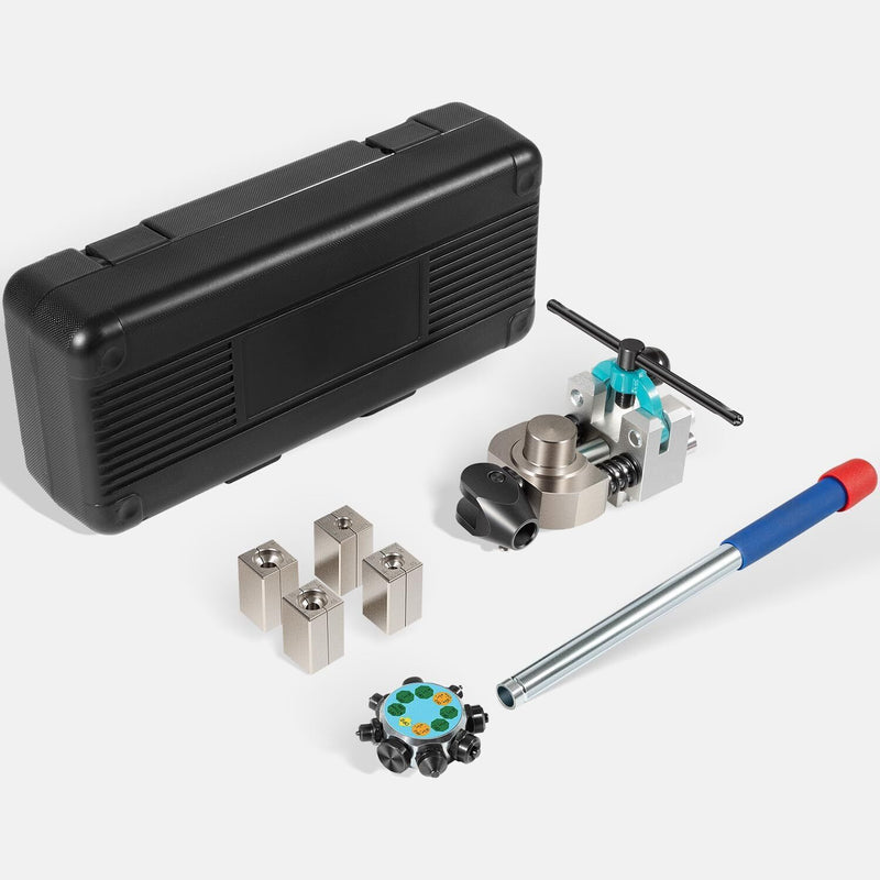 DURAFORCE Professional Brake Line Flaring Tool 45 Degree Set-Single, Bubble, Double Flares