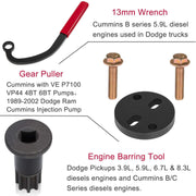 DURAFORCE For Dodge Cummins Engine Barring Tool Injection Pump Gear Puller Lock Nut Wrench