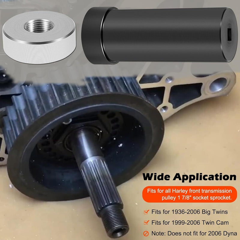 DURAFORCE 1 7/8 Main Shaft Sprocket Pulley Socket Tool for Harley-Davidson 1936-2006