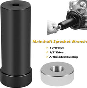 DURAFORCE 1 7/8 Main Shaft Sprocket Pulley Socket Tool for Harley-Davidson 1936-2006