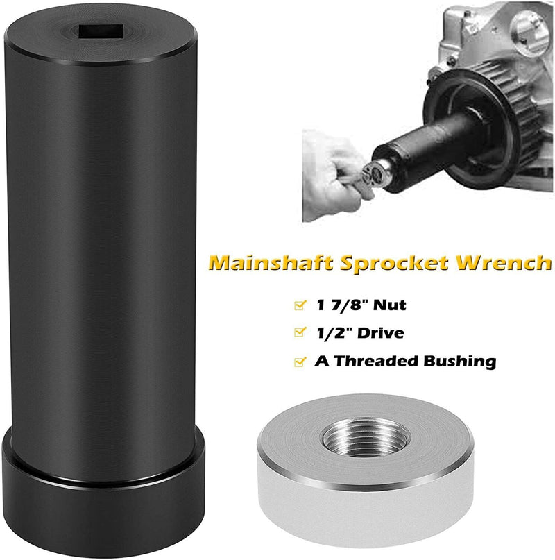 DURAFORCE 1 7/8 Main Shaft Sprocket Pulley Socket Tool for Harley-Davidson 1936-2006