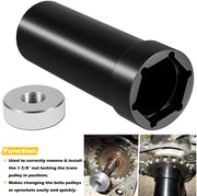 DURAFORCE 1 7/8 Main Shaft Sprocket Pulley Socket Tool for Harley-Davidson 1936-2006