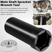 DURAFORCE 1 7/8 Main Shaft Sprocket Pulley Socket Tool for Harley-Davidson 1936-2006