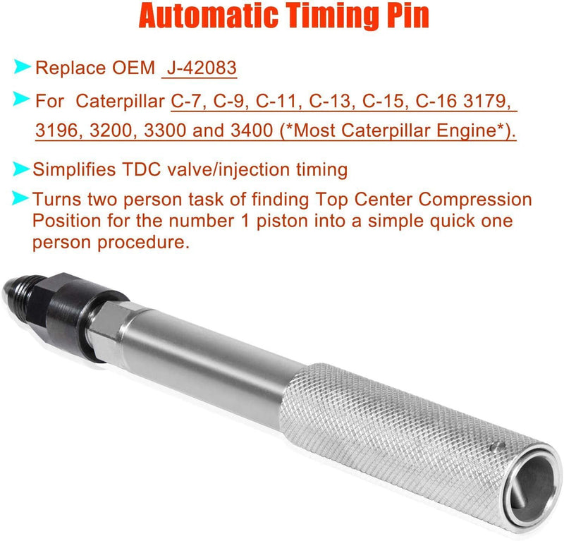 DURAFORCE J-42083 Automatic Engine Timing Pin For CAT 3200, 3300, C-7, C-9, C-13,C-15,C-16
