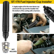 DURAFORCE DT530E DT466E 7.3L Diesel Fuel Injector Sleeve Cup Installer Remover Tool ST-182