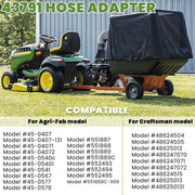 DURAFORCE 43791 Hose Adapter Lawn Vacuum Parts Hose Adapter for Agri-Fab Vacuums Cleaners