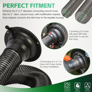 DURAFORCE 43791 Hose Adapter Lawn Vacuum Parts Hose Adapter for Agri-Fab Vacuums Cleaners