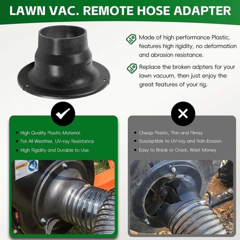 DURAFORCE 43791 Hose Adapter Lawn Vacuum Parts Hose Adapter for Agri-Fab Vacuums Cleaners