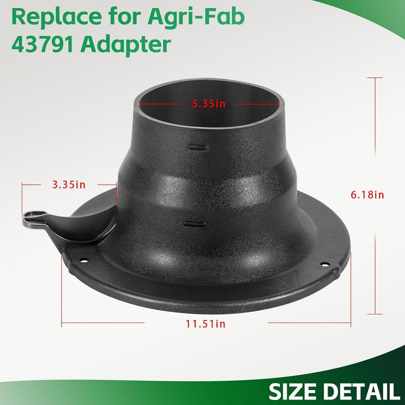 DURAFORCE 43791 Hose Adapter Lawn Vacuum Parts Hose Adapter for Agri-Fab Vacuums Cleaners