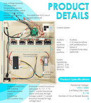 DURAFORCE 521214 Pool/Spa Power Center for IntelliChlor IC20/40/60 | 115V/230V Transformer