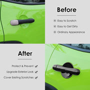 DURAFORCE Black Door Handle Cover & Cup Bowl Frame Cover Kit for Jeep Renegade 2015-2021