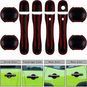 DURAFORCE Black Door Handle Cover & Cup Bowl Frame Cover Kit for Jeep Renegade 2015-2021