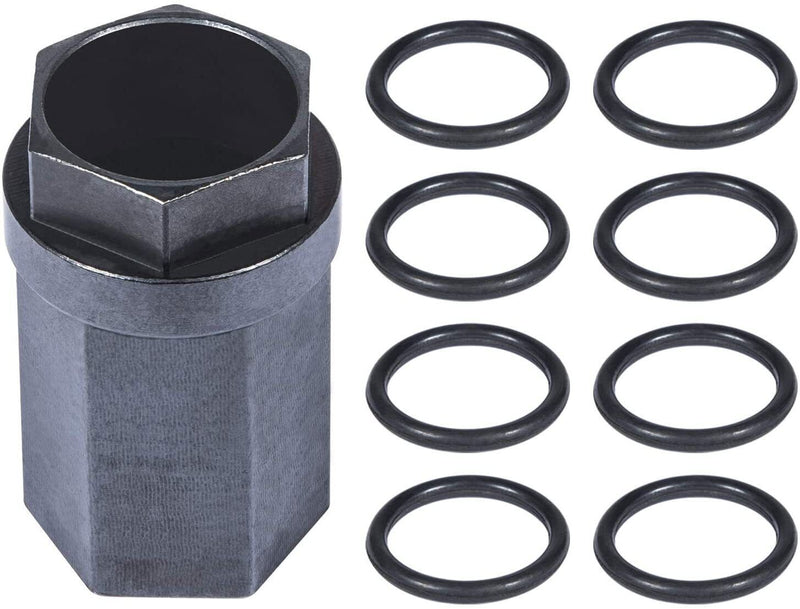 DURAFORCE Oil Rail Ball Tube Socket Tool +O-Ring+Injector Seal Kit for 6.0L Ford 2003-2007