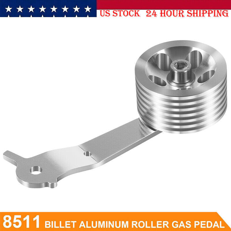 DURAFORCE 8511 Billet Aluminum Roller Gas Pedal for 1949-1977 Stock Volkswagen VW Bug Ghia
