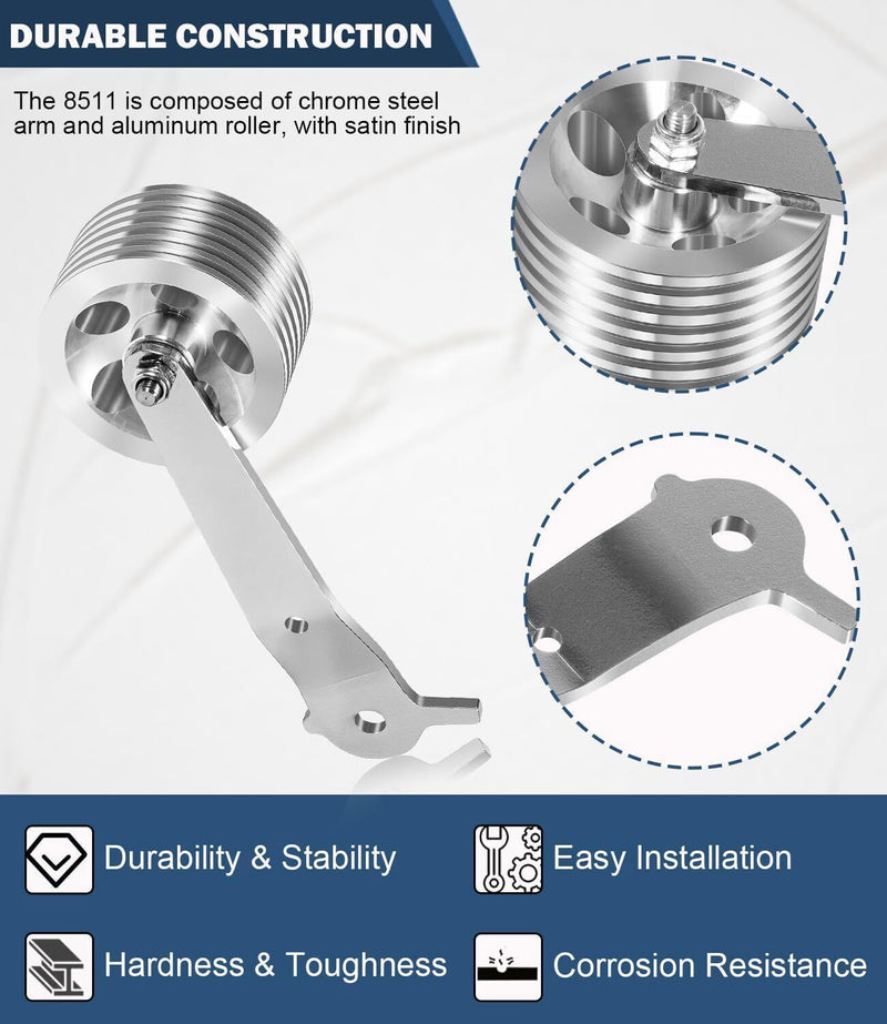 DURAFORCE 8511 Billet Aluminum Roller Gas Pedal for 1949-1977 Stock Volkswagen VW Bug Ghia