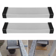DURAFORCE 2Pcs Aluminum Boat Trailer Round Fender Mount and Step Pad Bolt On Brackets
