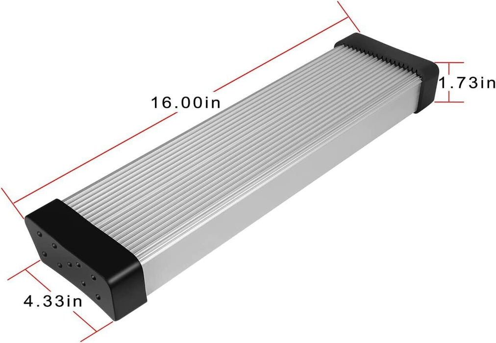 DURAFORCE 2Pcs Aluminum Boat Trailer Round Fender Mount and Step Pad Bolt On Brackets