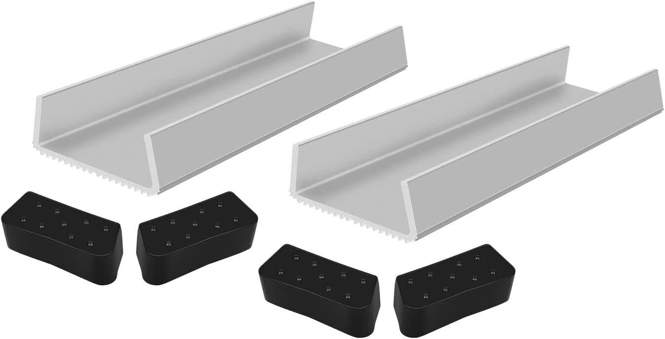 DURAFORCE 2Pcs Aluminum Boat Trailer Round Fender Mount and Step Pad Bolt On Brackets