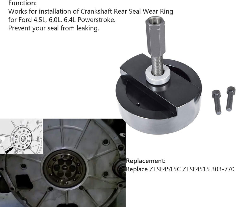 DURAFORCE 303-770 Crankshaft Rear Seal and Wear Ring Installer for Ford 4.5L, 6.0L & 6.4L