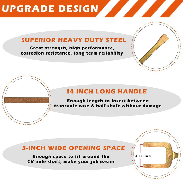 DURAFORCE 12020 Axle Popper Kit Inner CV Axle Removal Tool For Front Wheel Drive Vehicles