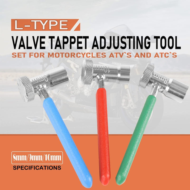 DURAFORCE Valve Tappet Adjusting Wrench Tool Kit For Most Motorcycles ATVs & Small Engine