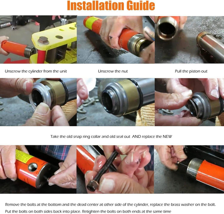 DURAFORCE Ram Cylinder Seal Kit for 10 Ton Cylinder Power Team SPX YS-106 4104 4105 420576