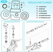 DURAFORCE Upper Seal Kit for Mercruiser Bravo 1 2 & 3, X, XR, XZ Sterndrive #26-16709A2