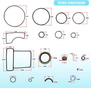 DURAFORCE Upper Seal Kit for Mercruiser Bravo 1 2 & 3, X, XR, XZ Sterndrive #26-16709A2