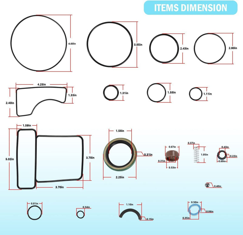 DURAFORCE Upper Seal Kit for Mercruiser Bravo 1 2 & 3, X, XR, XZ Sterndrive #26-16709A2