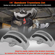 DURAFORCE 14" Bandsaw Trunnions with Degree Scale for Most 14-Inch Wood Band Saws 2Pcs