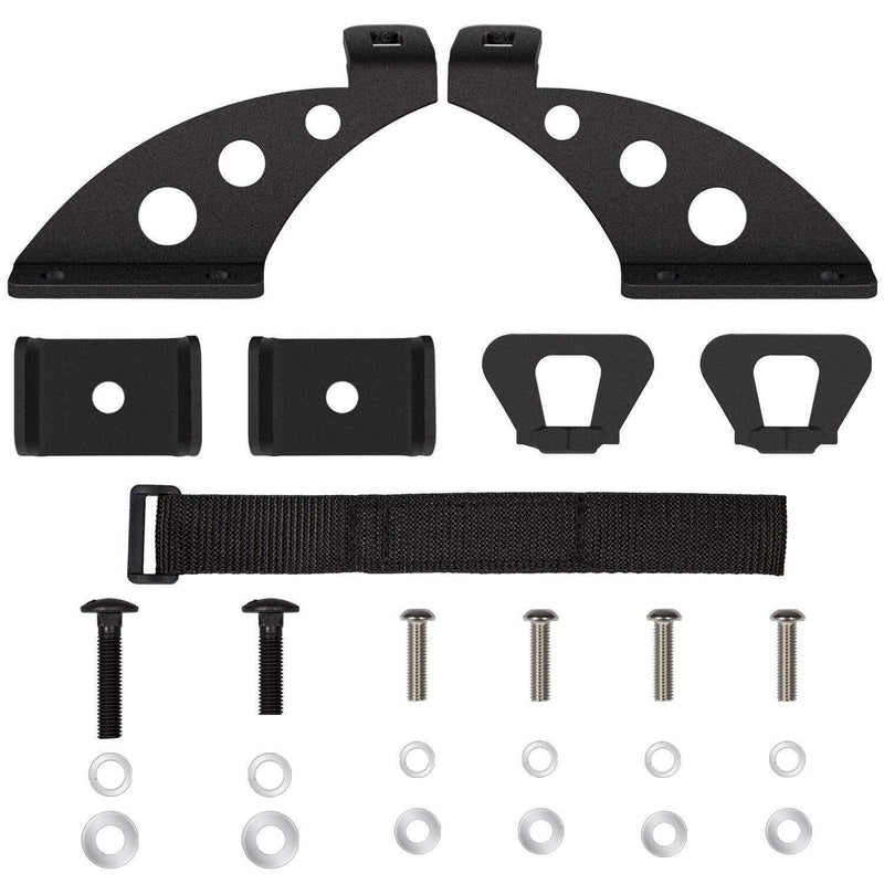 DURAFORCE Hi Lift Jack Mount Hood Hinge Door Hinge Bracket for Jeep Wrangler JK JL 07-21