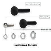 DURAFORCE Hi Lift Jack Mount Hood Hinge Door Hinge Bracket for Jeep Wrangler JK JL 07-21