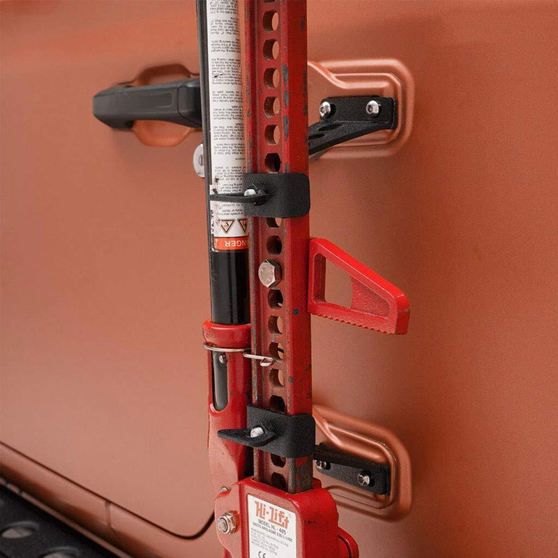 DURAFORCE Hi Lift Jack Mount Hood Hinge Door Hinge Bracket for Jeep Wrangler JK JL 07-21