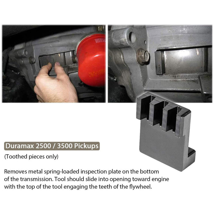 DURAFORCE 22100 Flywheel Locking Holder Tool & 36mm 3/4" Socket for 6.6L Duramax