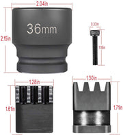 DURAFORCE 22100 Flywheel Locking Holder Tool & 36mm 3/4" Socket for 6.6L Duramax