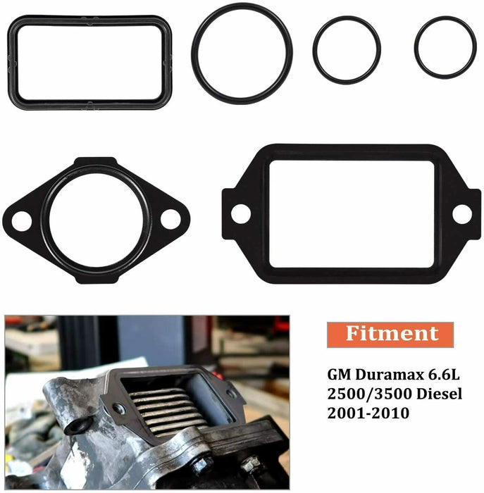 DURAFORCE 10263 Oil Cooler Seal Install Kit for GM 6.6L Duramax 2001-2010 LB7 LLY LBZ LMM