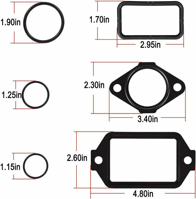 DURAFORCE 10263 Oil Cooler Seal Install Kit for GM 6.6L Duramax 2001-2010 LB7 LLY LBZ LMM
