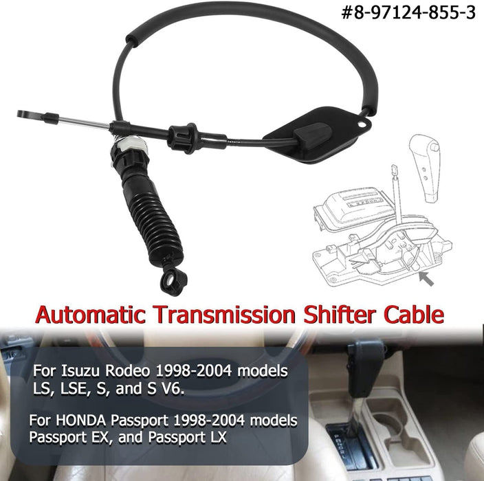 DURAFORCE Shift Shifter Cable for Isuzu Rodeo/Amigo Passport 1998-2004 8-97124-855-3