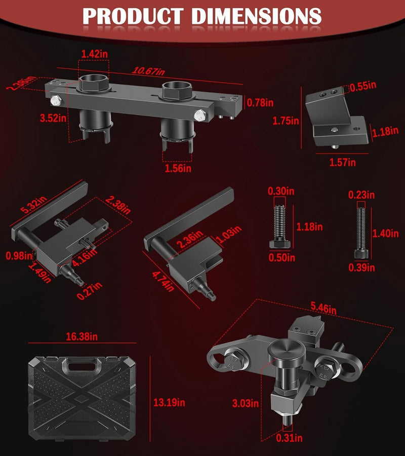 DURAFORCE EN-52461 EN-52462 EN-52476 Engine Camshaft Locking & Alignment Timing Tools Set