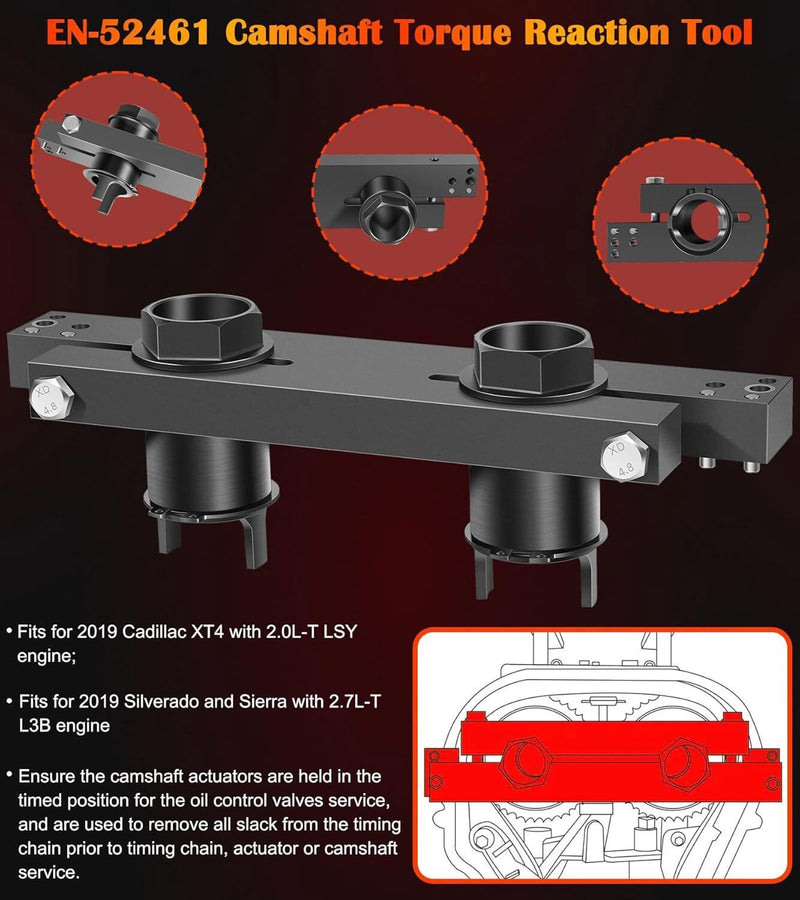 DURAFORCE EN-52461 EN-52462 EN-52476 Engine Camshaft Locking & Alignment Timing Tools Set