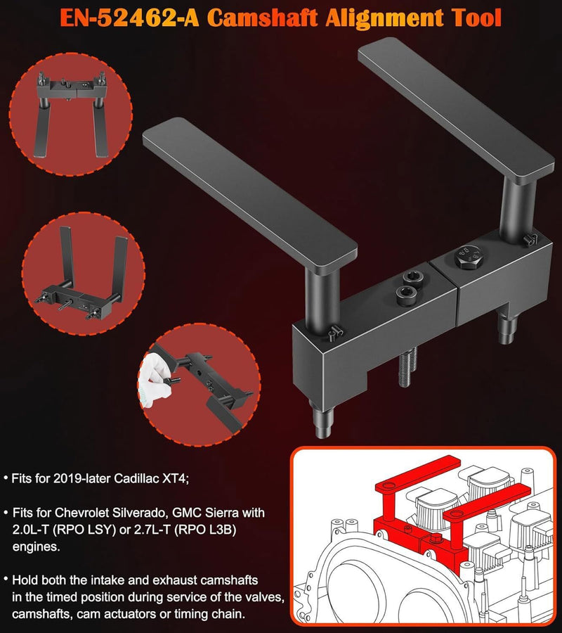 DURAFORCE EN-52461 EN-52462 EN-52476 Engine Camshaft Locking & Alignment Timing Tools Set